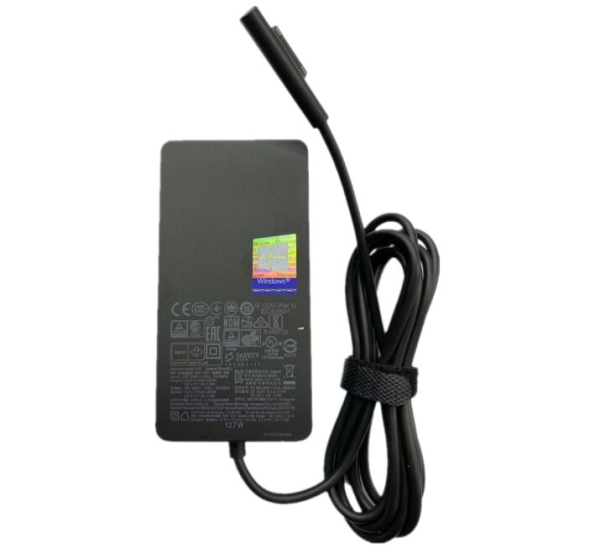 Original 127W 15V 8A Microsoft Surface Laptop Go Adaptador Carregador + Cabo