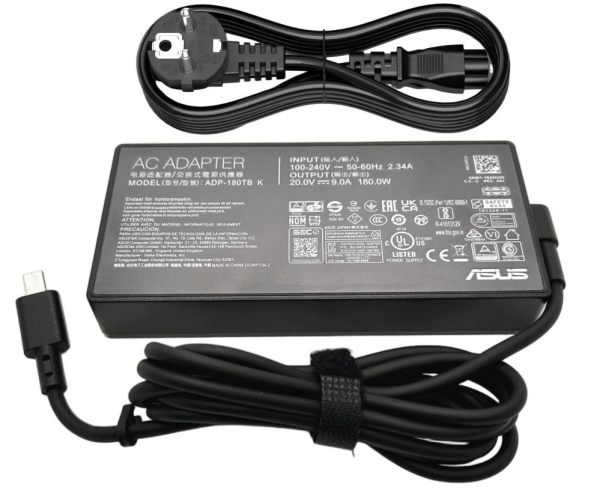 Original 20V 9A 180W Asus ROG Zephyrus G14 GA403UU Adaptador AC Carregador + Cabo