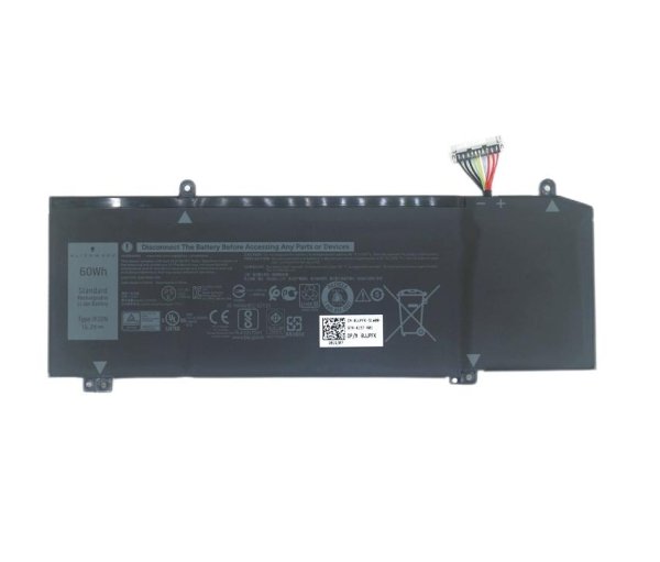 Original 3750mAh 60Wh Dell Alienware 2018 orion M15 Bateria