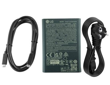 Original 90W Type-C LG Gram 14Z90N-V.AR52G Adaptador AC Carregador + Cabo
