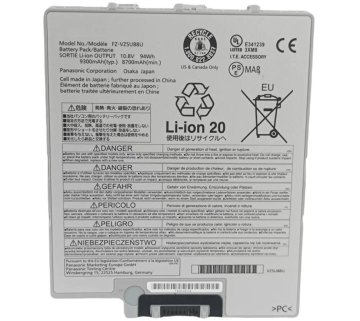 8700mAh 94Wh Panasonic FZ-VZSU88U Bateria