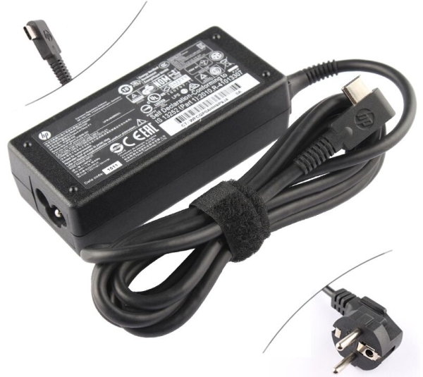 Original 45W USB-C HP Spectre 13-v103ns 1JN39EA Adaptador Carregador