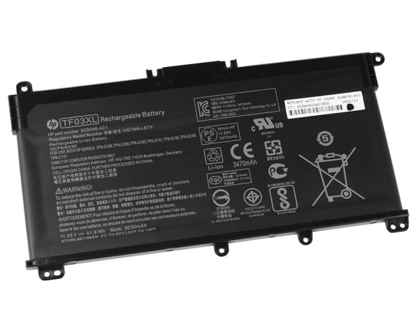 Original 3630mAh 41.9Wh Bateria HP Pavilion 14-bf008na 14-bf054na