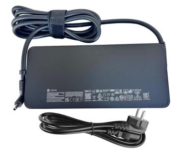 Original GaN 19.5V 16.92A 330W HP OMEN Gaming 17-ck0005nt Adaptador AC Carregador + Cabo