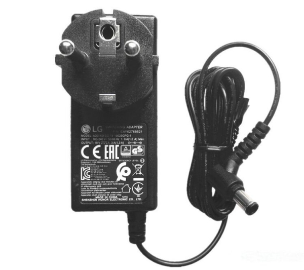 Original 19V 1.3A LG IPS Monitor 24MP55HQ 22MP55HA 24MP55HA Carregador